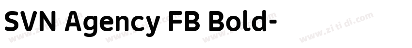 SVN Agency FB Bold字体转换